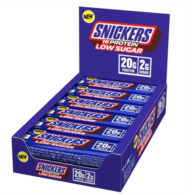 Hovedbilde Snickers Low Sugar High Protein Bar 12x57g Dark Chocolate 