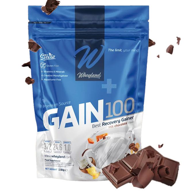 Hovedbilde Wheyland Gain 100 Milk Chocolate 1,5kg