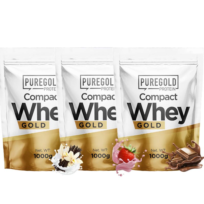 Puregold Compact Whey 1 kg 3-pakk