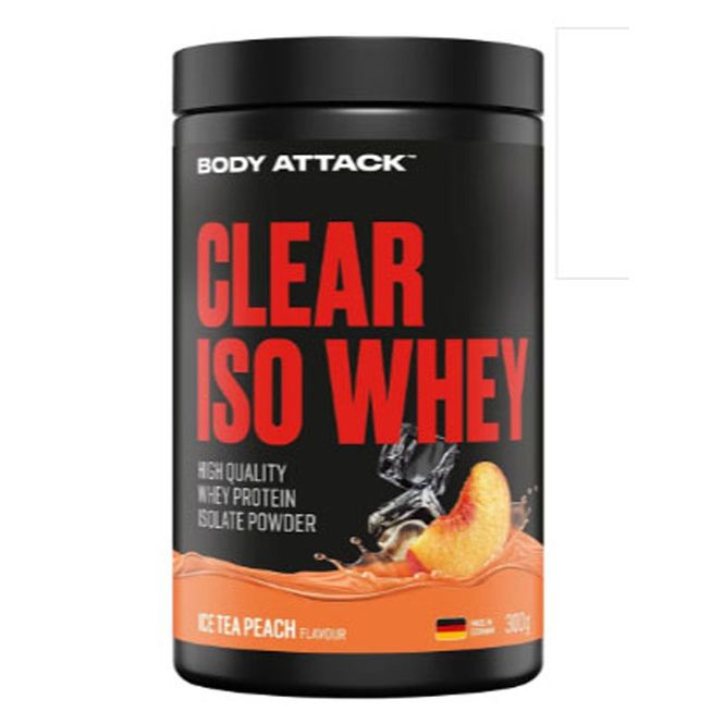Hovedbilde Body Attack Clear Iso Whey 300g Ice Tea Peach